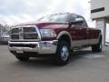 2011 Deep Cherry Red Crystal Pearl Dodge Ram 3500 HD Laramie Crew Cab 4x4 Dually  photo #7