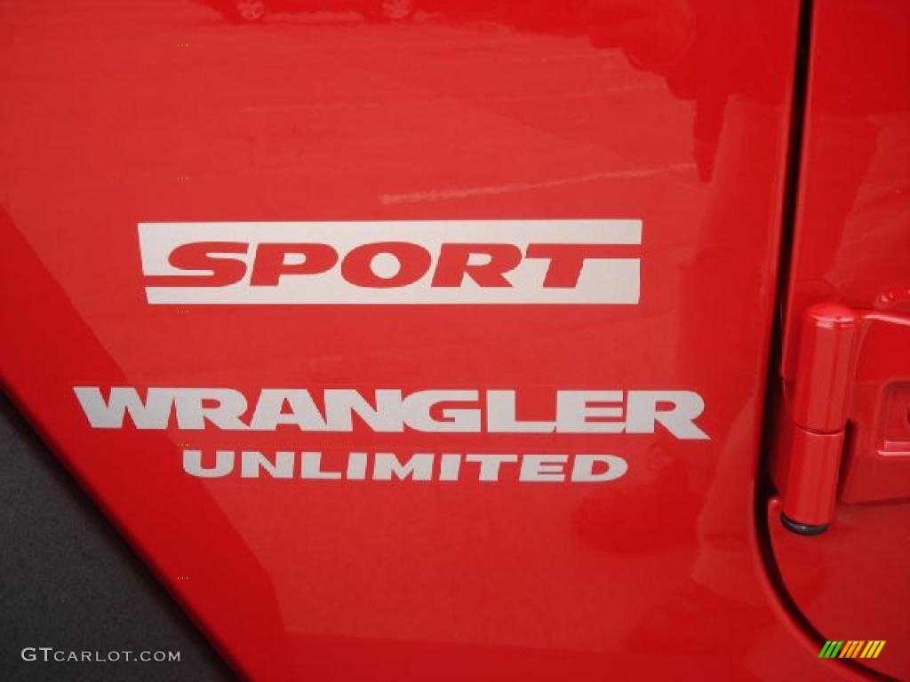 2011 Wrangler Unlimited Sport 4x4 - Flame Red / Black photo #15