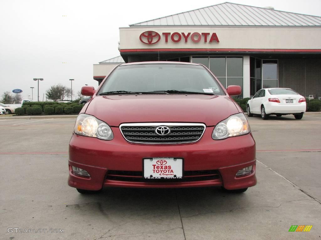 2005 Corolla S - Impulse Red / Black photo #2