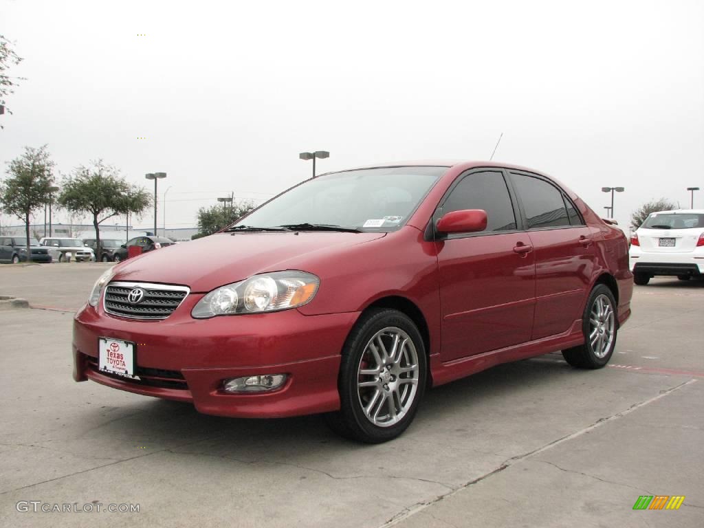 2005 Corolla S - Impulse Red / Black photo #3