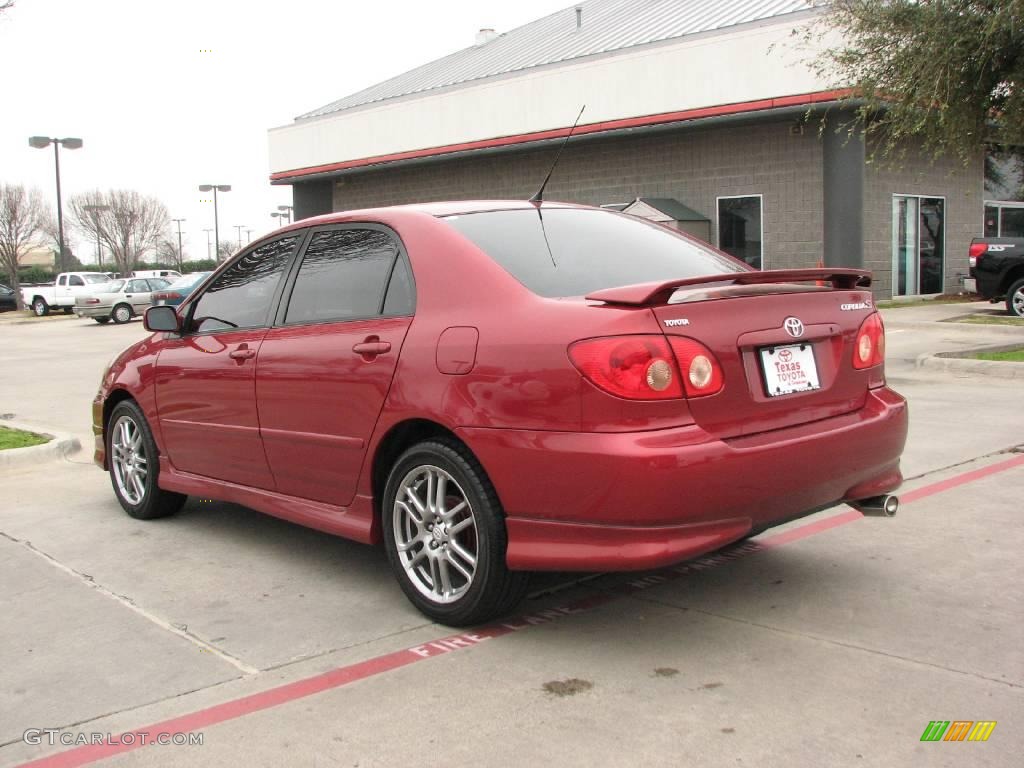 2005 Corolla S - Impulse Red / Black photo #5
