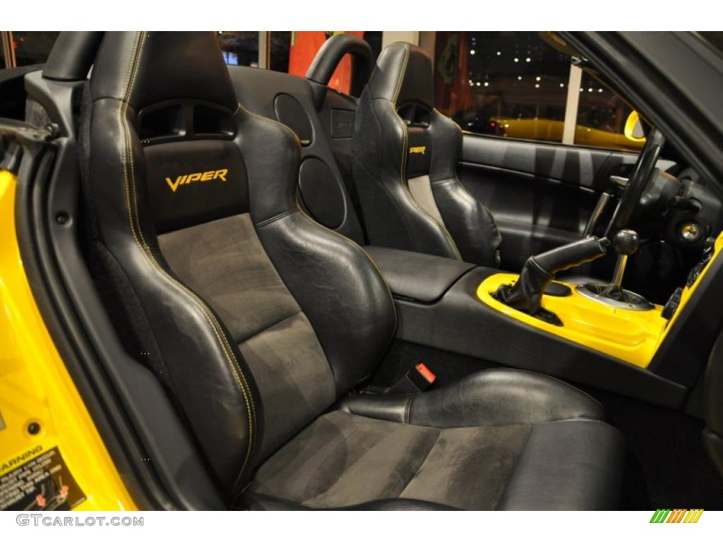 Black Interior 2005 Dodge Viper SRT10 VCA Special Edition Photo #44197593