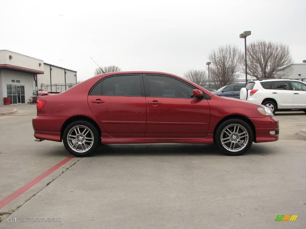 2005 Corolla S - Impulse Red / Black photo #7