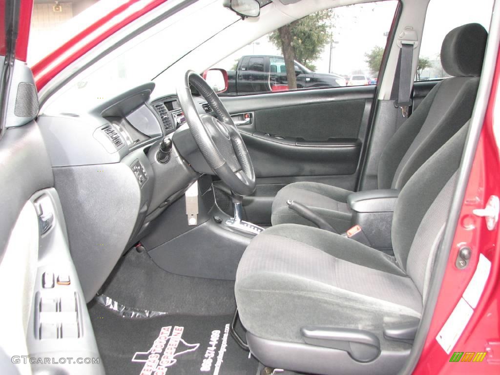 2005 Corolla S - Impulse Red / Black photo #8