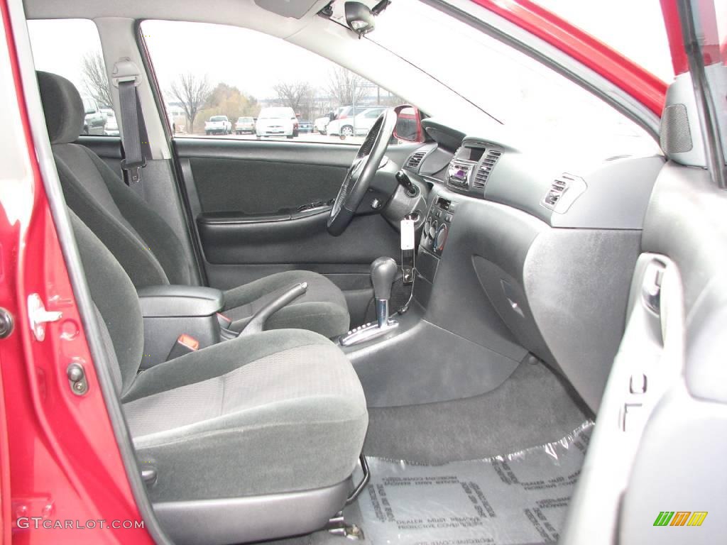 2005 Corolla S - Impulse Red / Black photo #9