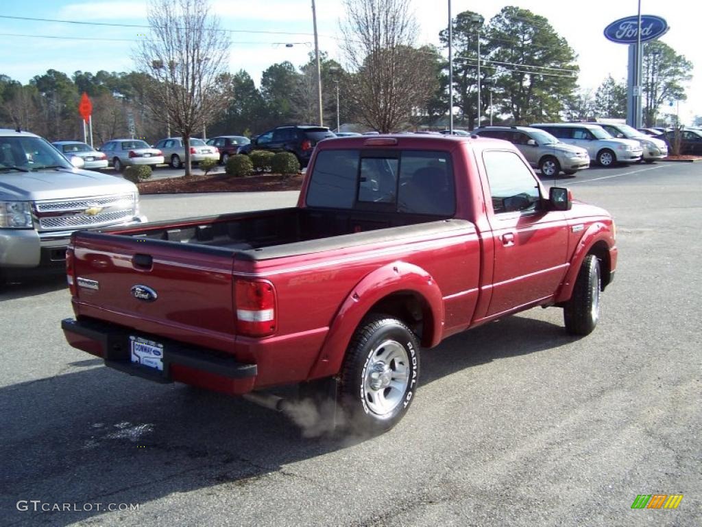 2008 Ranger Sport Regular Cab - Redfire Metallic / Medium Dark Flint photo #5