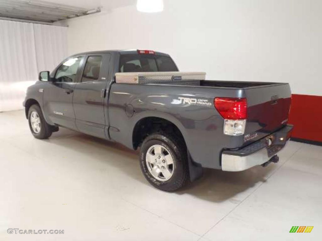 2010 Tundra TRD Double Cab 4x4 - Slate Gray Metallic / Graphite Gray photo #6