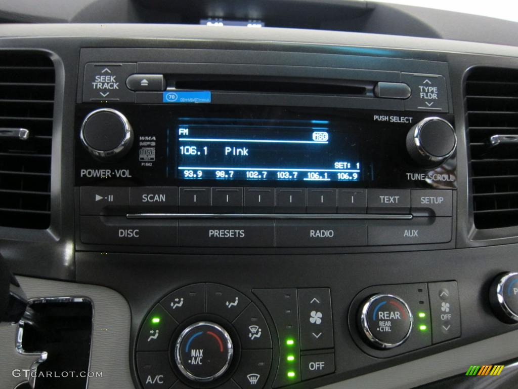 2011 Sienna LE - Salsa Red Pearl / Light Gray photo #12