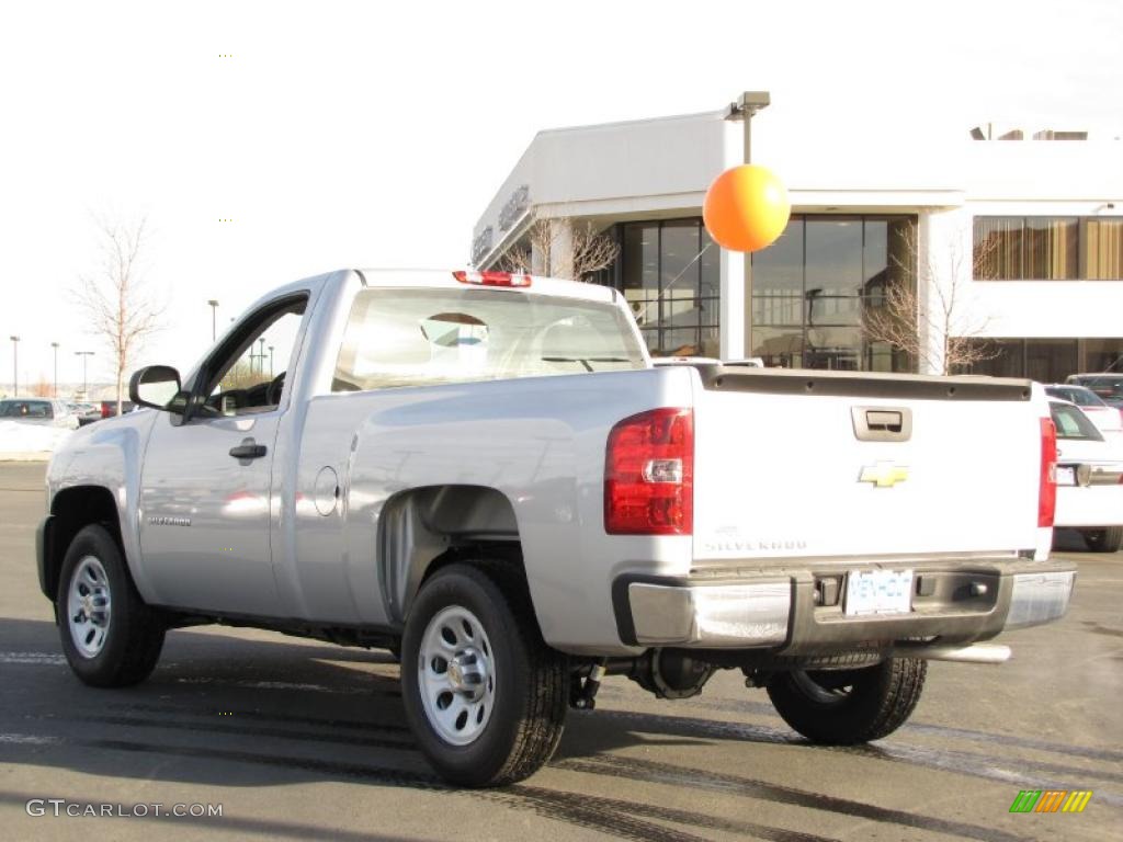 2011 Silverado 1500 Regular Cab - Sheer Silver Metallic / Dark Titanium photo #3