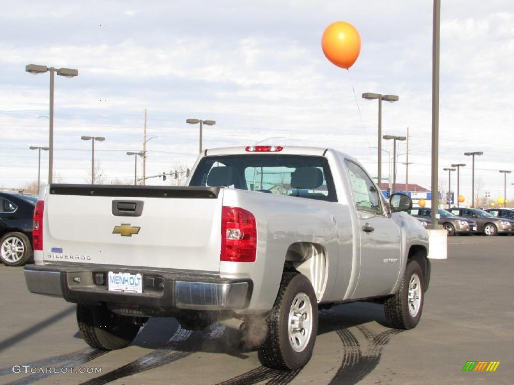 2011 Silverado 1500 Regular Cab - Sheer Silver Metallic / Dark Titanium photo #10