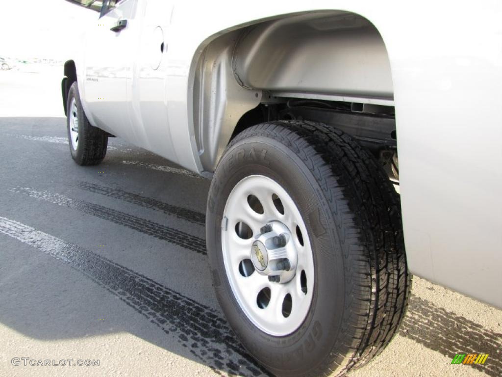 2011 Silverado 1500 Regular Cab - Sheer Silver Metallic / Dark Titanium photo #11
