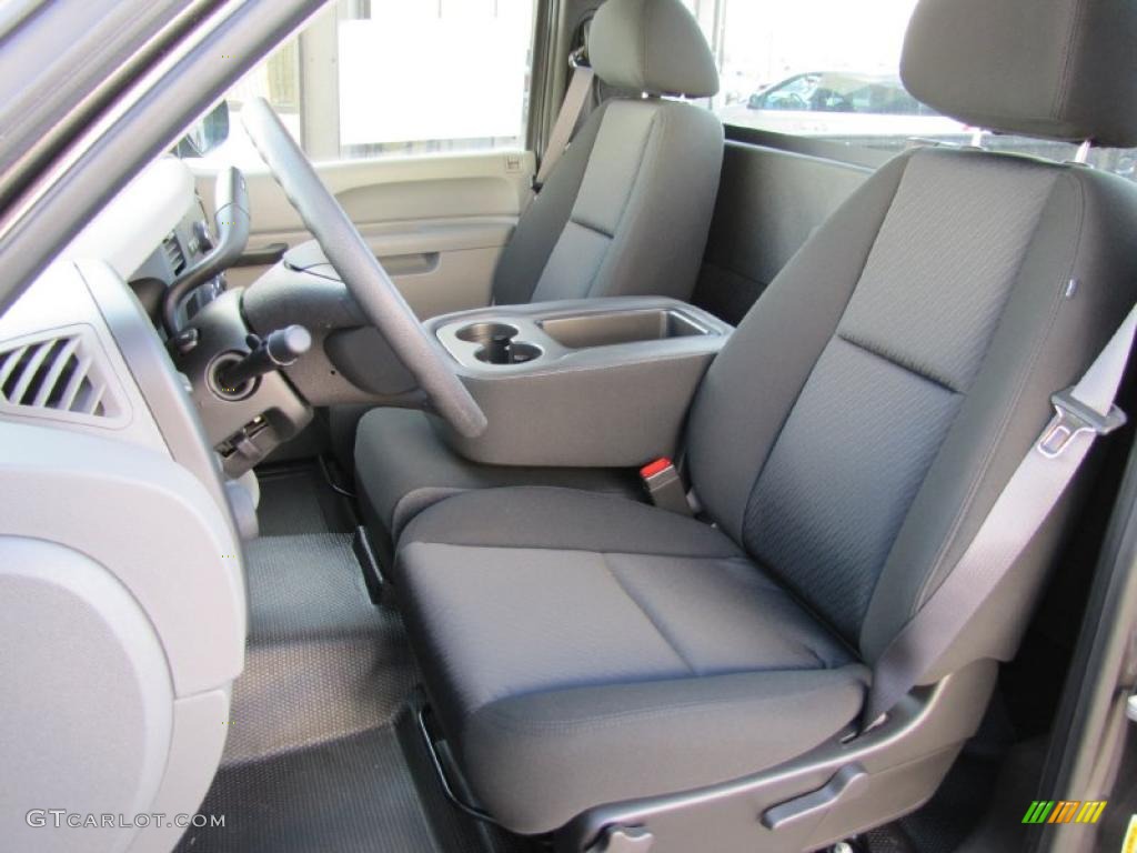 Dark Titanium Interior 2011 Chevrolet Silverado 1500 Regular Cab Photo #44208843