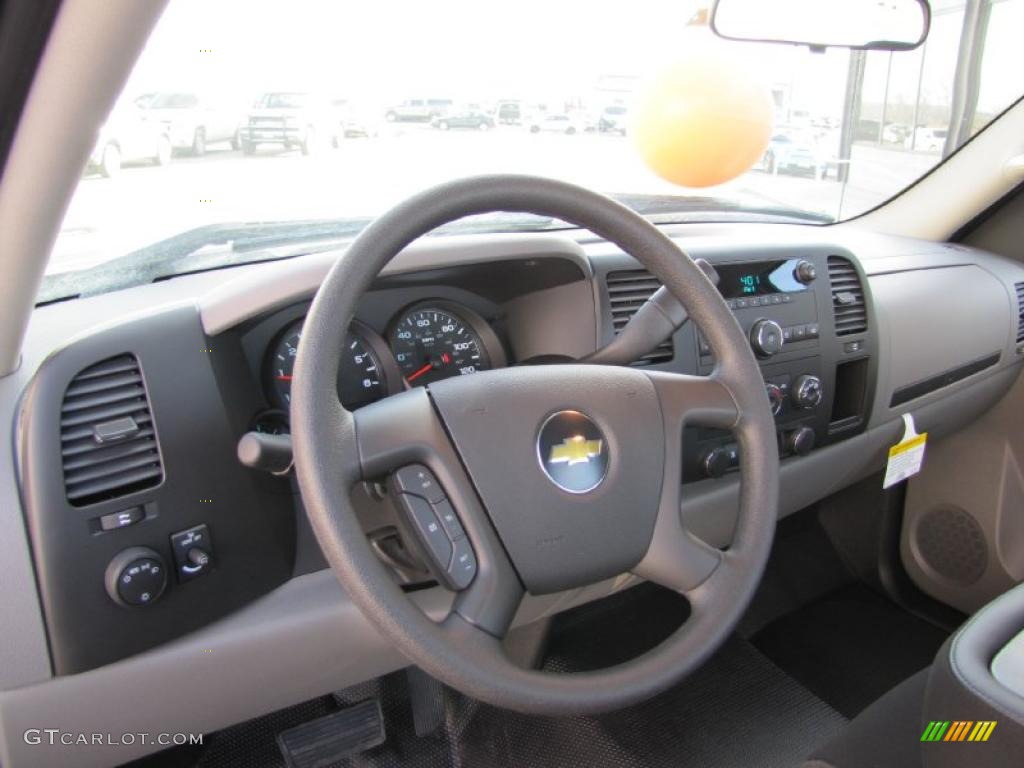 2011 Silverado 1500 Regular Cab - Taupe Gray Metallic / Dark Titanium photo #5