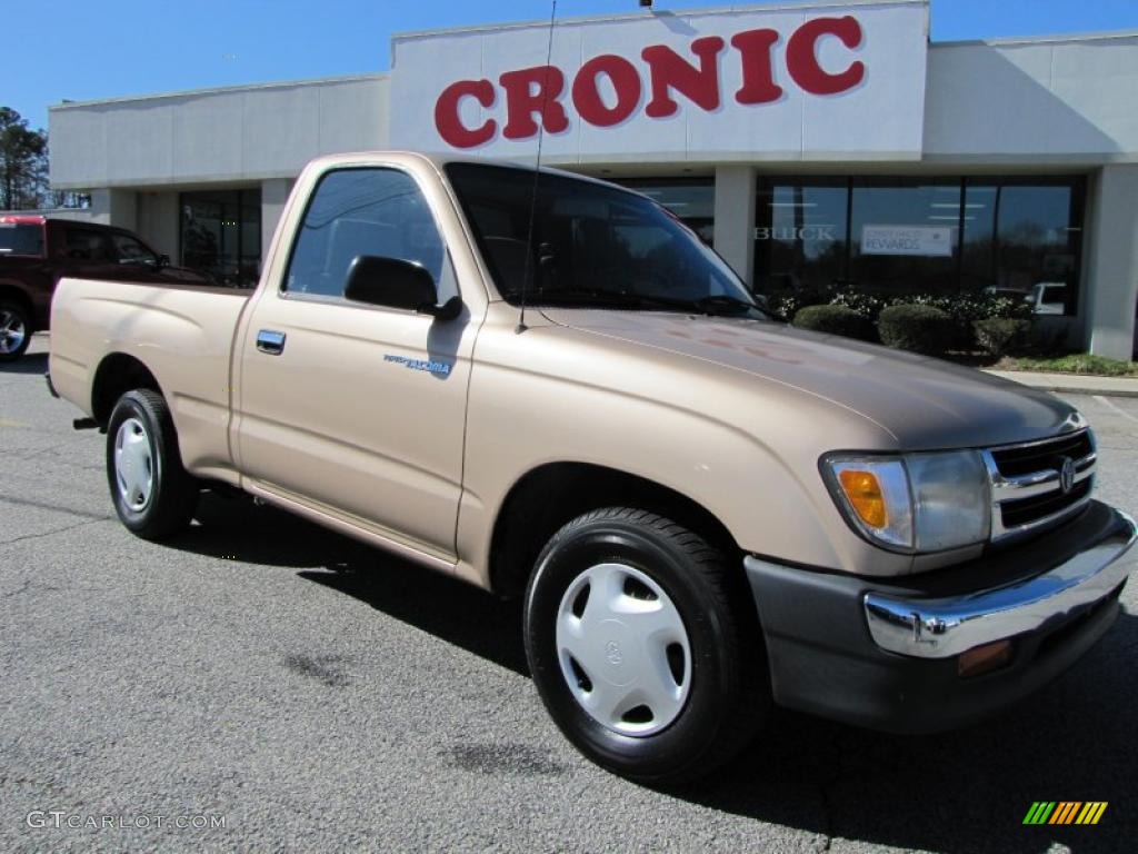 1999 Tacoma Regular Cab - Sierra Beige Metallic / Oak photo #1