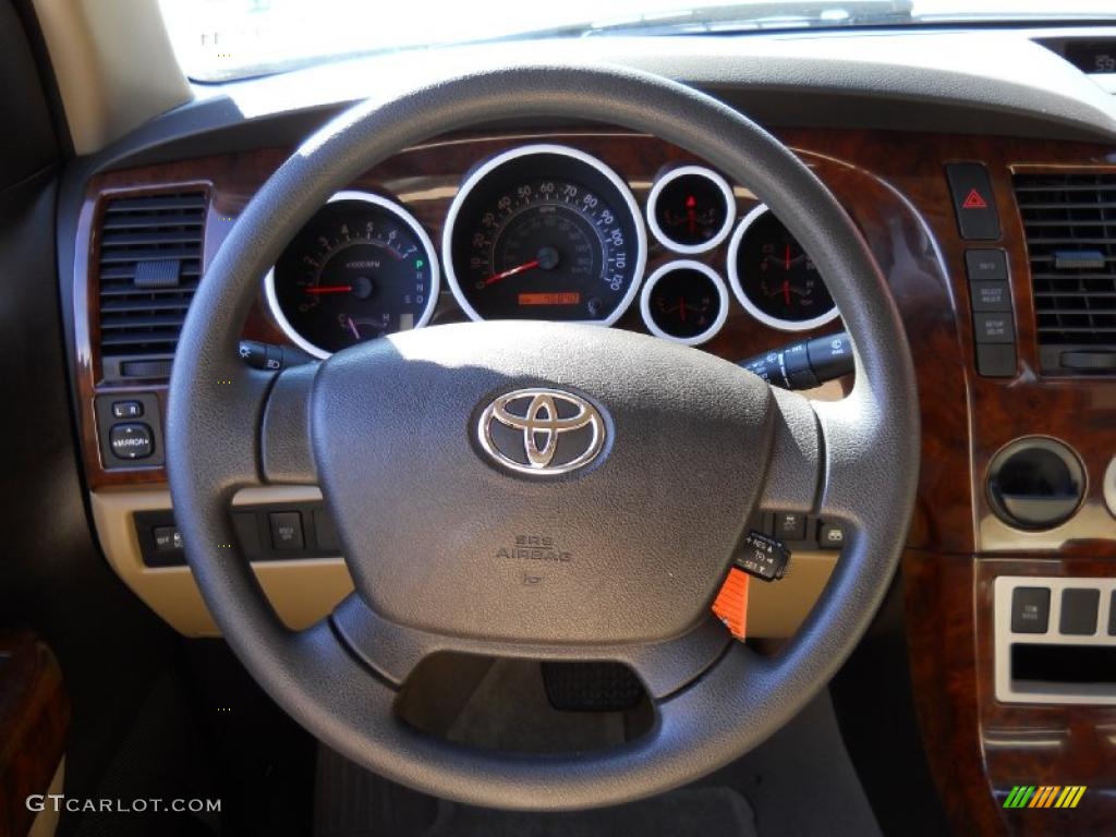 2008 Tundra SR5 CrewMax - Super White / Beige photo #8