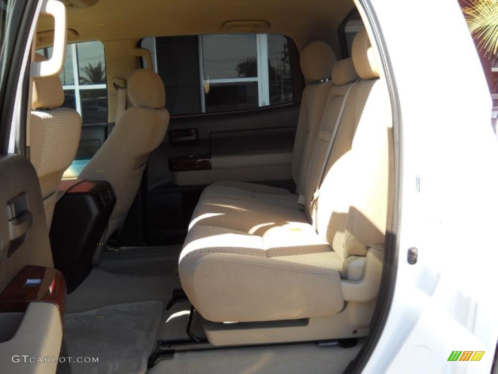 2008 Tundra SR5 CrewMax - Super White / Beige photo #13