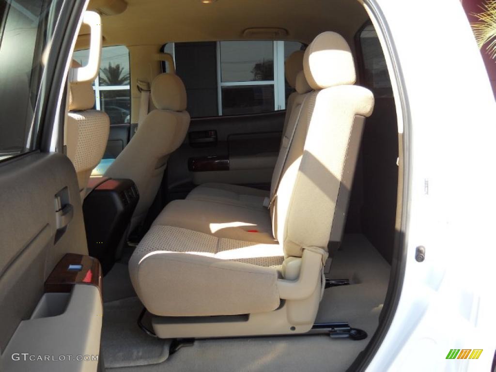 2008 Tundra SR5 CrewMax - Super White / Beige photo #14