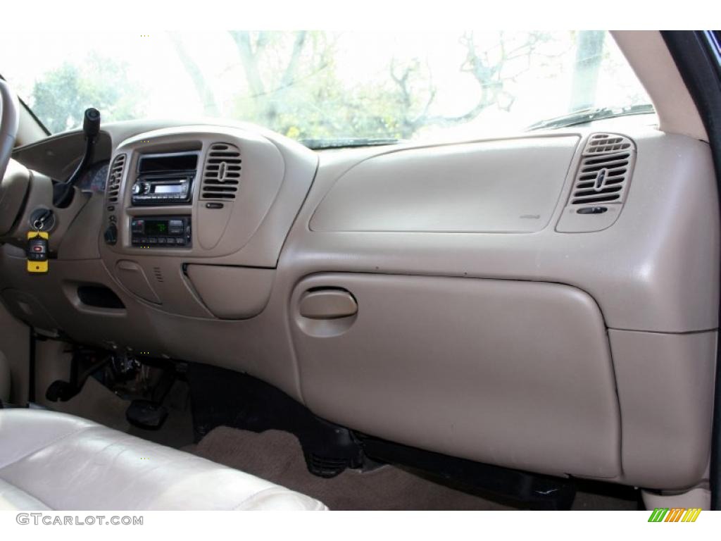 2002 F150 Lariat SuperCrew 4x4 - Charcoal Blue Metallic / Medium Parchment photo #54