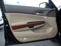 Ivory 2008 Honda Accord EX-L Sedan Door Panel