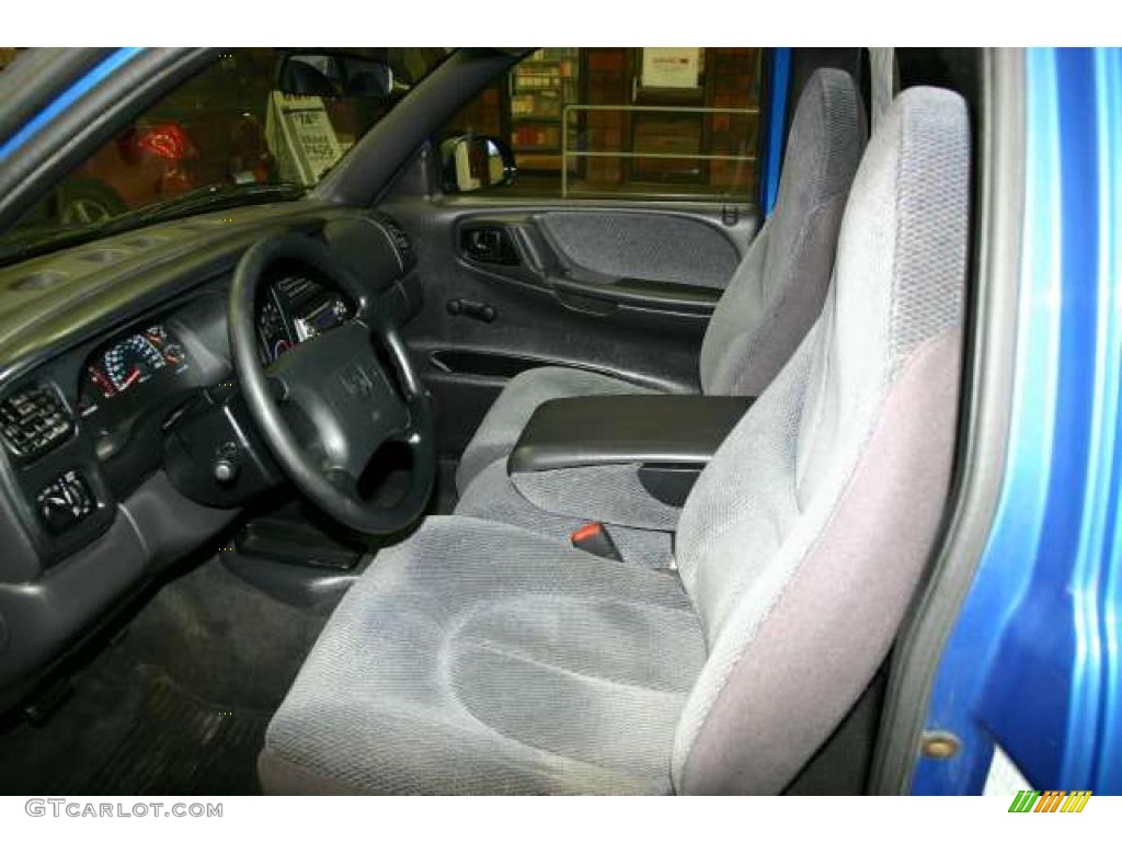 Mist Gray Interior 1999 Dodge Dakota Sport Regular Cab Photo #44215374
