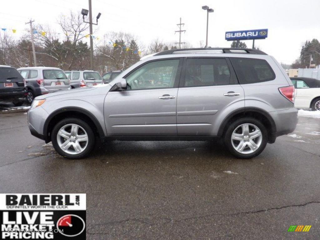 2009 Forester 2.5 X Limited - Steel Silver Metallic / Platinum photo #4
