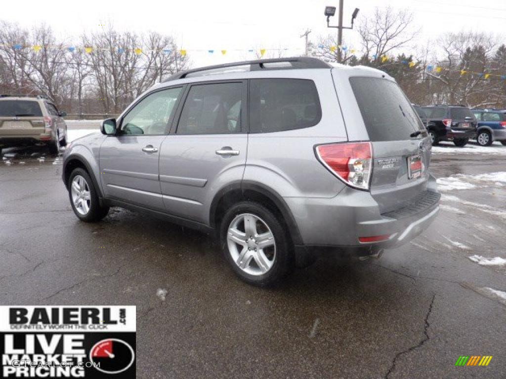 2009 Forester 2.5 X Limited - Steel Silver Metallic / Platinum photo #5