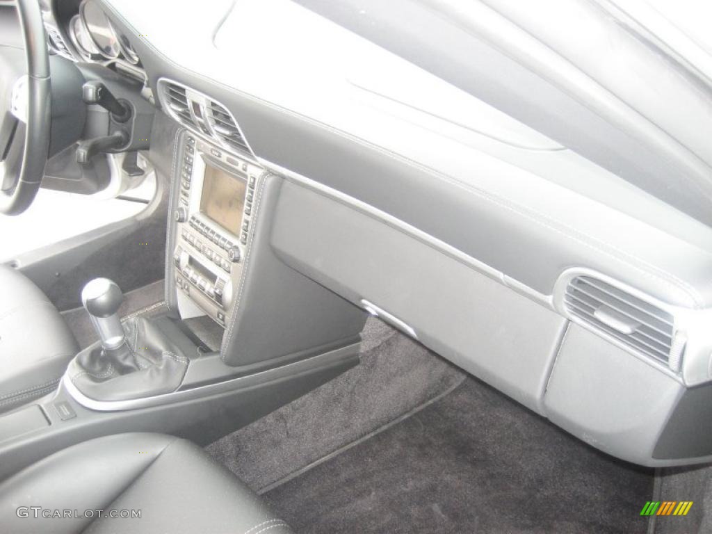2008 911 Turbo Coupe - Arctic Silver Metallic / Black photo #22