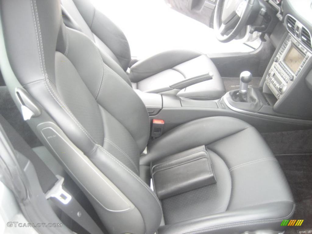 2008 911 Turbo Coupe - Arctic Silver Metallic / Black photo #23