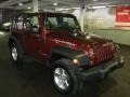 2007 Red Rock Crystal Pearl Jeep Wrangler Rubicon 4x4  photo #3