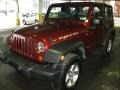 2007 Red Rock Crystal Pearl Jeep Wrangler Rubicon 4x4  photo #11