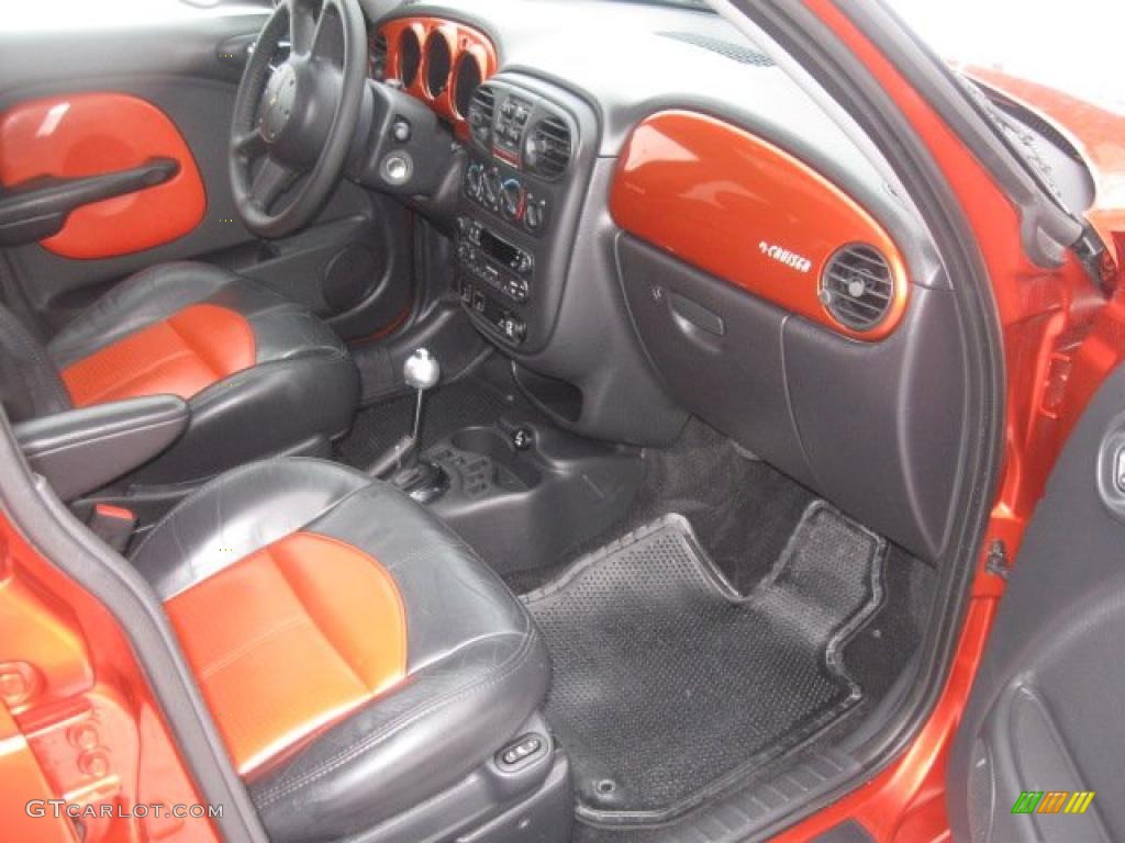 2003 Chrysler PT Cruiser Dream Cruiser Series 2 Dark Slate Gray/Orange Dashboard Photo #44223537