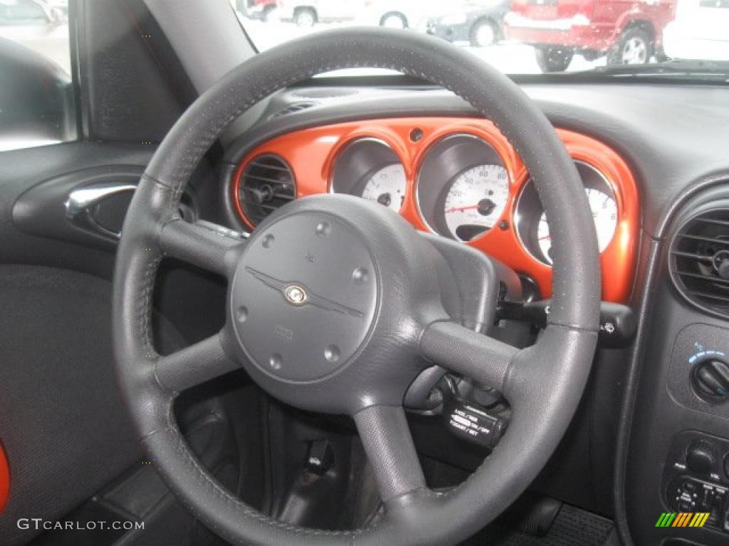 2003 PT Cruiser Dream Cruiser Series 2 - Tangerine Pearl / Dark Slate Gray/Orange photo #22