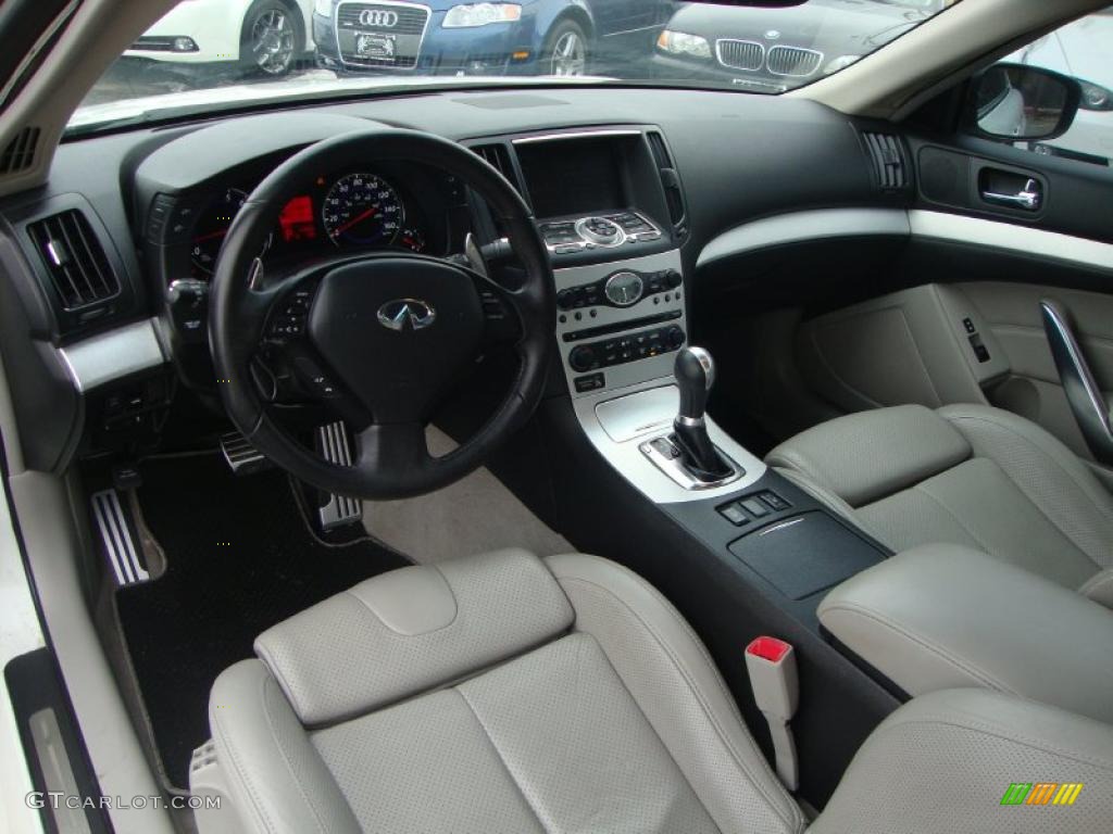 2008 Infiniti G 37 S Sport Coupe Stone Dashboard Photo #44224401