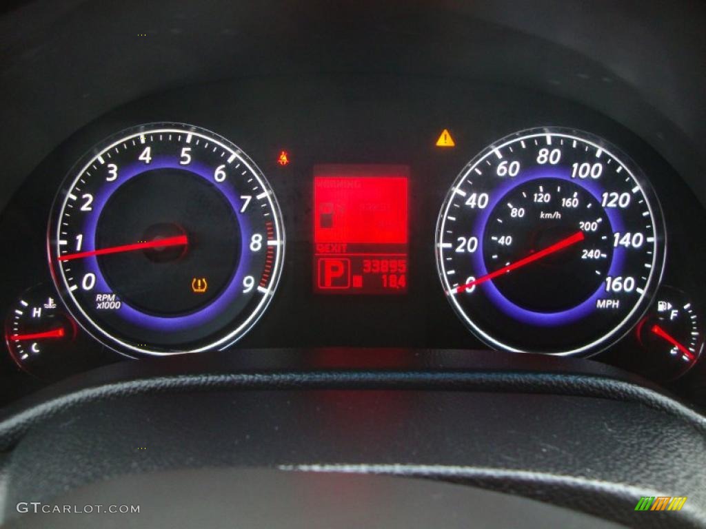 2008 Infiniti G 37 S Sport Coupe Gauges Photo #44224905