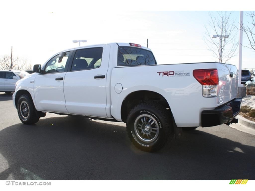 2010 Tundra TRD Rock Warrior CrewMax 4x4 - Super White / Graphite Gray photo #4