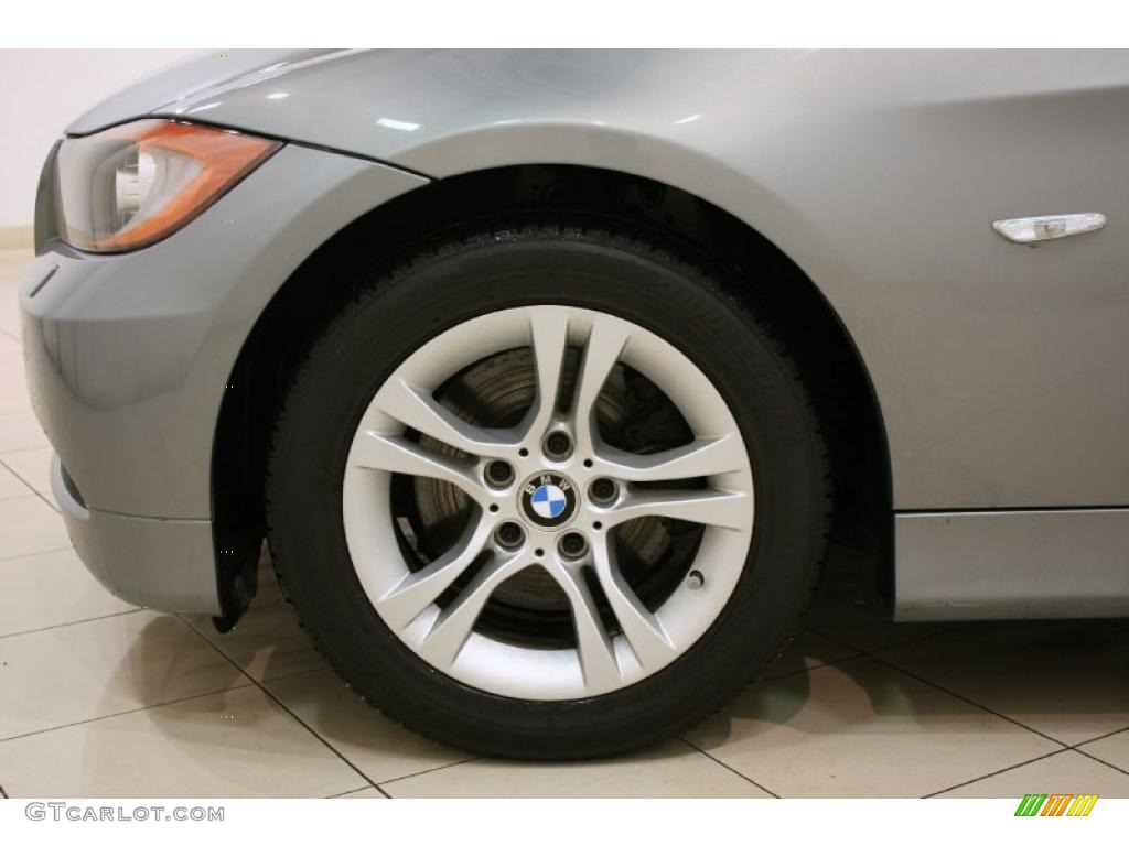 2008 3 Series 328xi Sedan - Arctic Metallic / Black photo #18