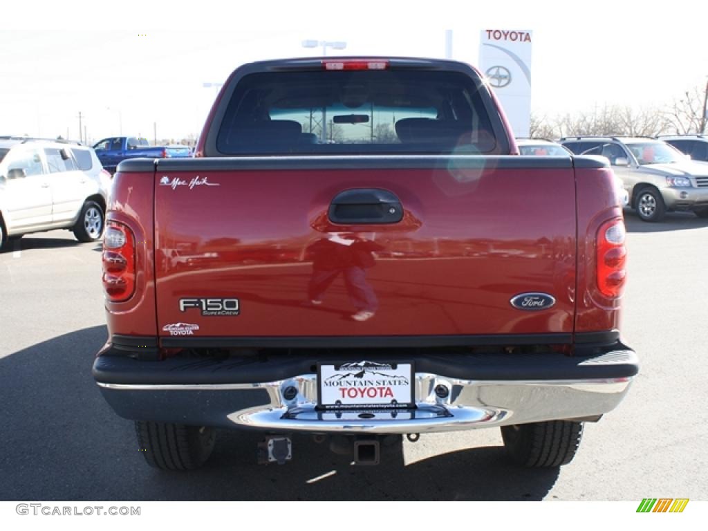 2002 F150 FX4 SuperCrew 4x4 - Toreador Red Metallic / Medium Graphite photo #3