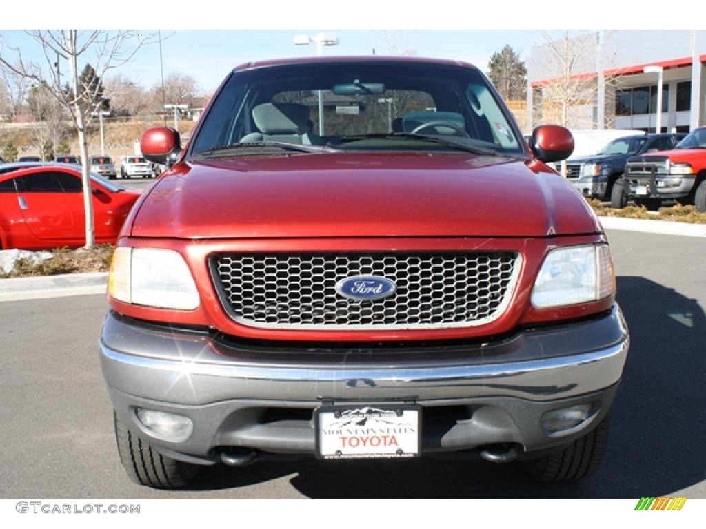 2002 F150 FX4 SuperCrew 4x4 - Toreador Red Metallic / Medium Graphite photo #6