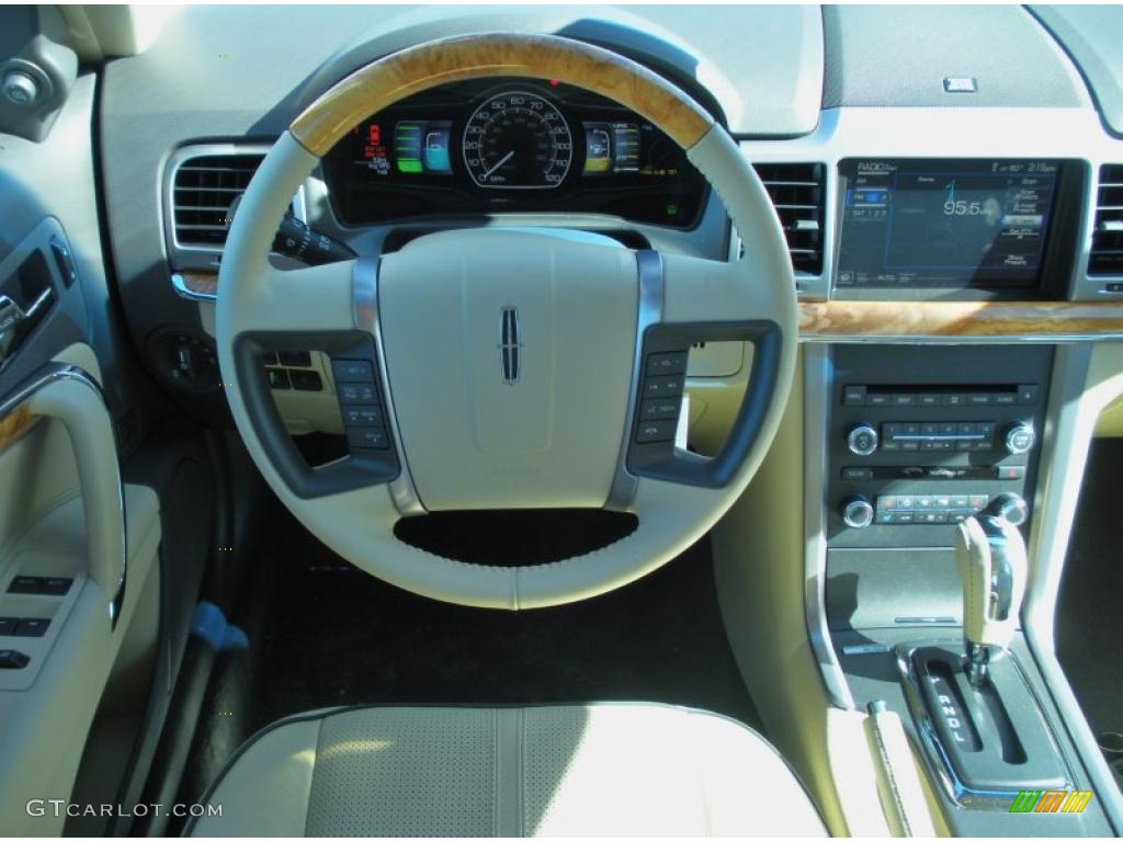 2011 Lincoln MKZ Hybrid Light Camel Dashboard Photo #44229253