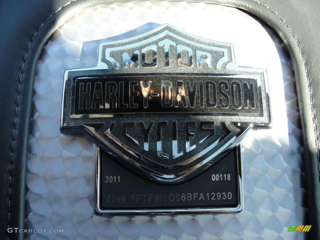 2011 F150 Harley-Davidson SuperCrew - Ingot Silver Metallic / Black/Silver Smoke photo #47