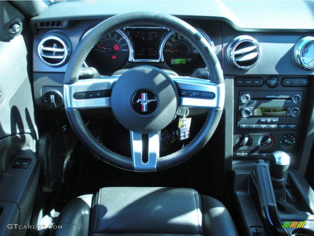 2008 Ford Mustang GT Premium Coupe Black Dashboard Photo #44231053
