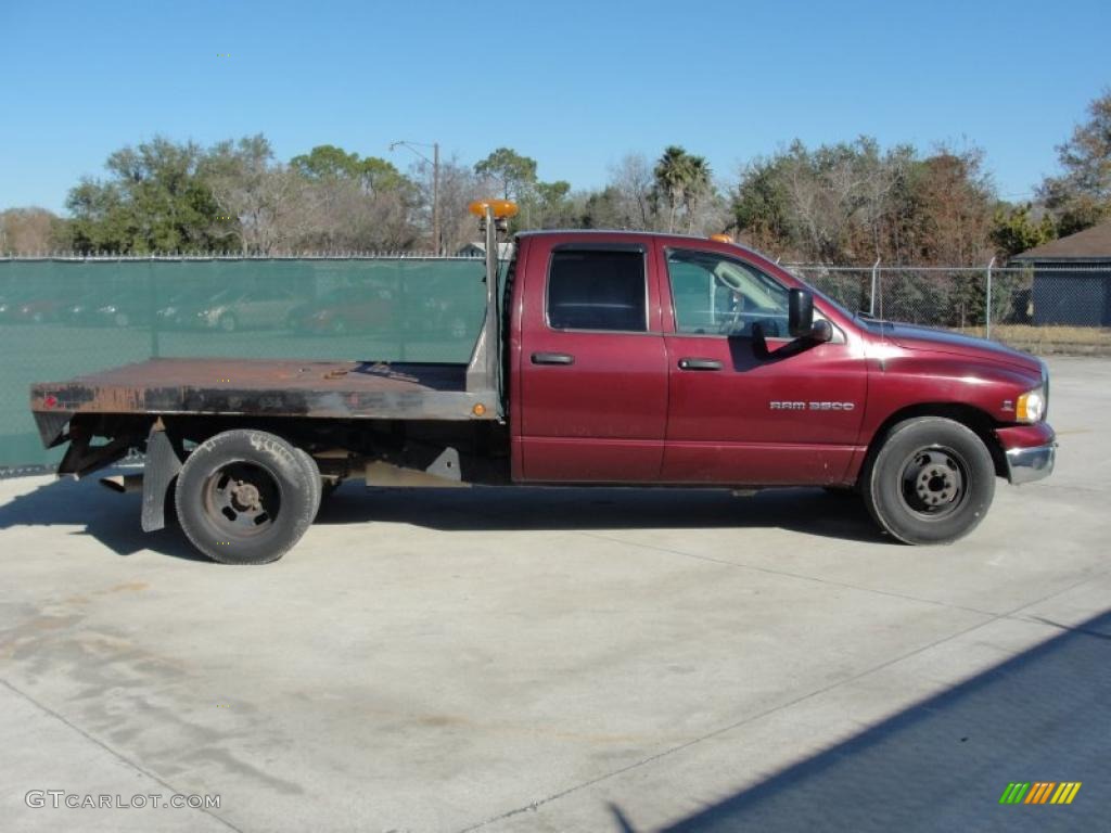 2003 Ram 3500 ST Quad Cab Chassis - Dark Garnet Red Pearl / Dark Slate Gray photo #2