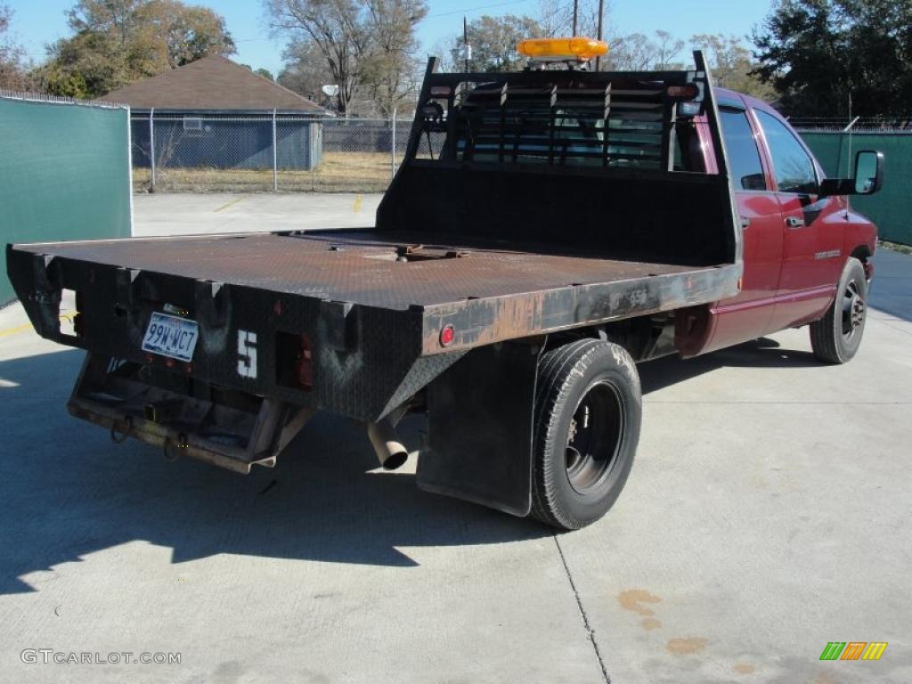2003 Ram 3500 ST Quad Cab Chassis - Dark Garnet Red Pearl / Dark Slate Gray photo #3