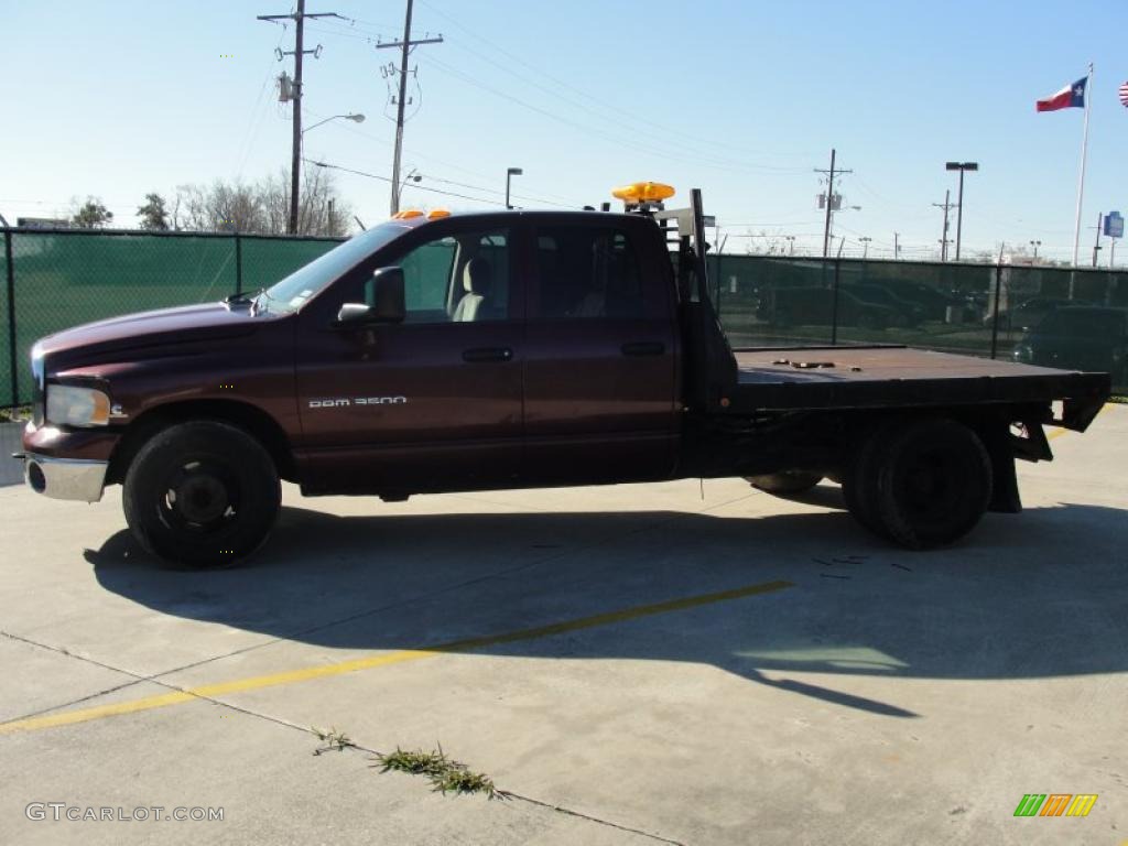 2003 Ram 3500 ST Quad Cab Chassis - Dark Garnet Red Pearl / Dark Slate Gray photo #6