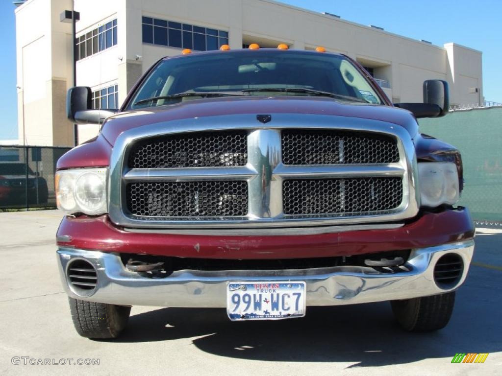 2003 Ram 3500 ST Quad Cab Chassis - Dark Garnet Red Pearl / Dark Slate Gray photo #9