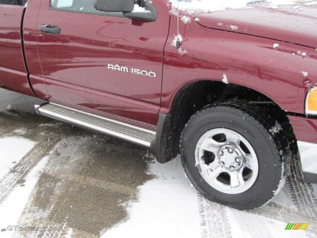 2003 Ram 1500 SLT Regular Cab 4x4 - Dark Garnet Red Pearl / Dark Slate Gray photo #3