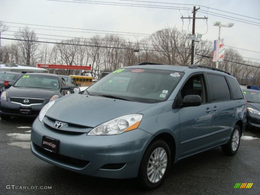 2008 Sienna LE AWD - Blue Mirage Metallic / Stone photo #3