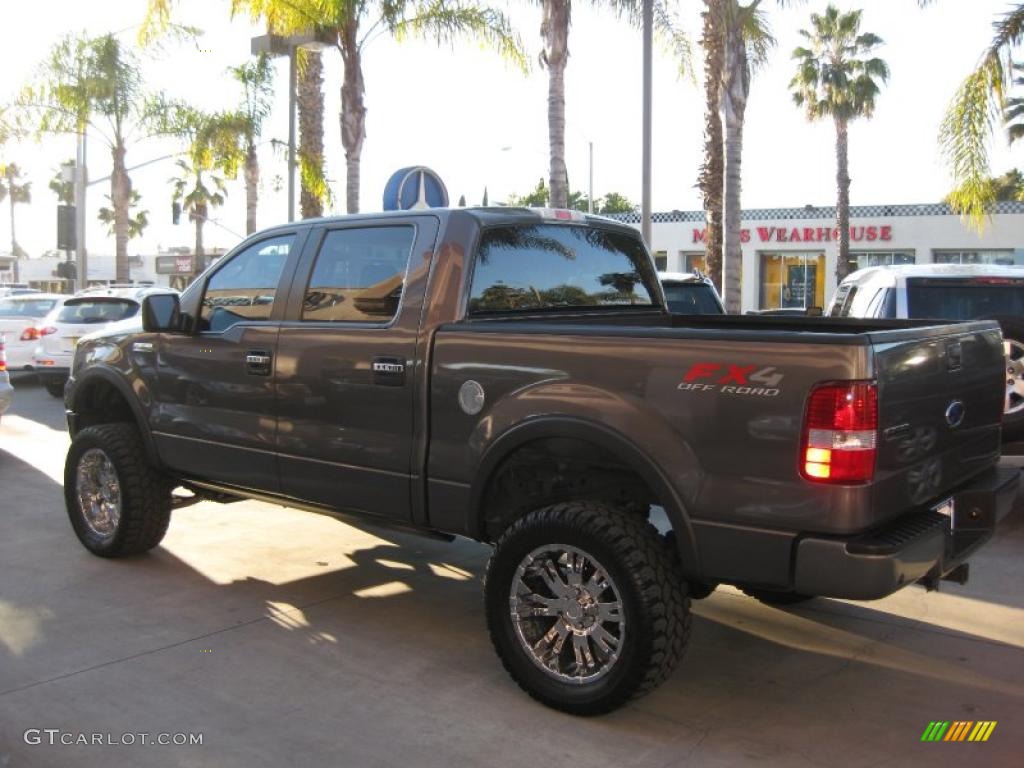 2005 F150 FX4 SuperCrew 4x4 - Dark Shadow Grey Metallic / Black photo #4