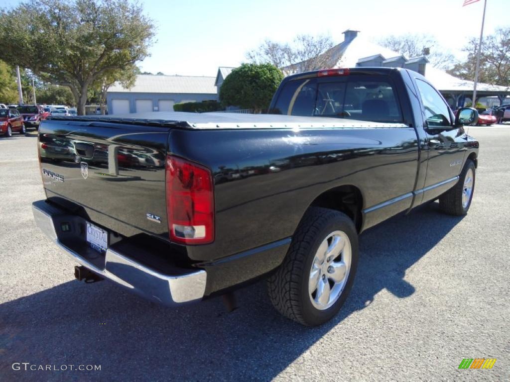 2004 Ram 1500 SLT Regular Cab - Black / Dark Slate Gray photo #8