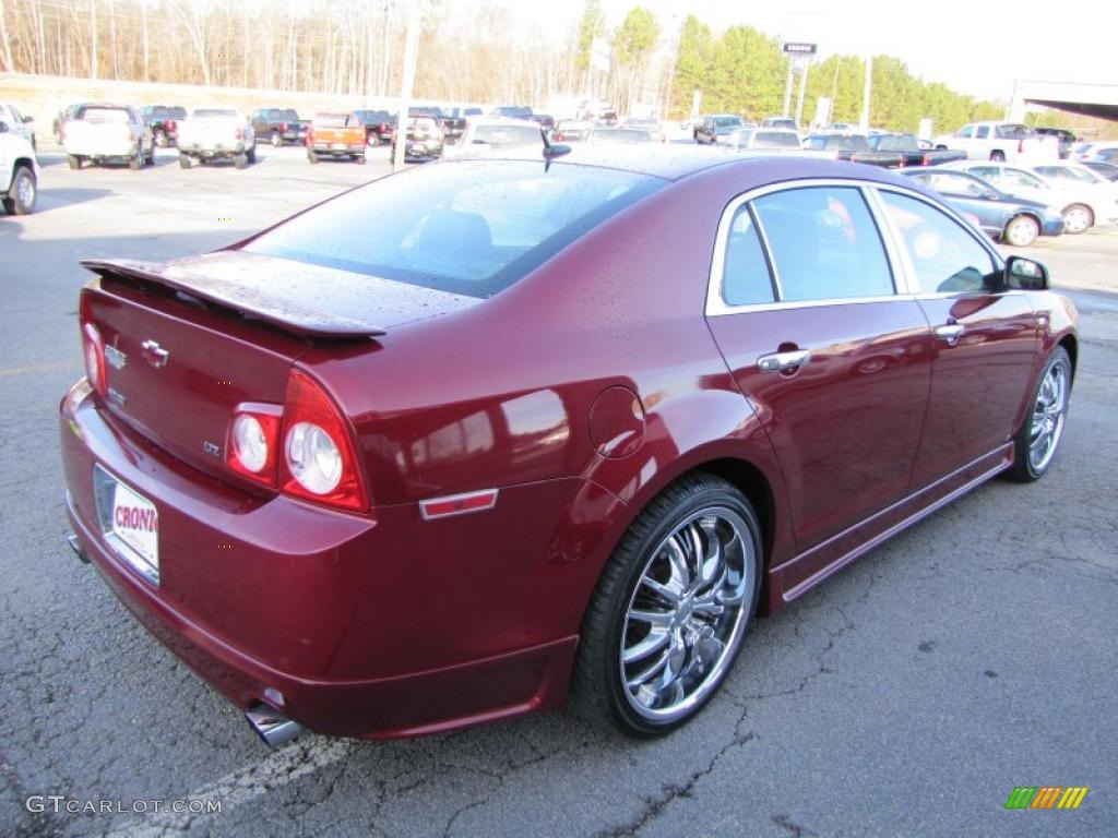 2008 Malibu LTZ Sedan - Red Jewel Tint Coat / Cocoa/Cashmere Beige photo #7